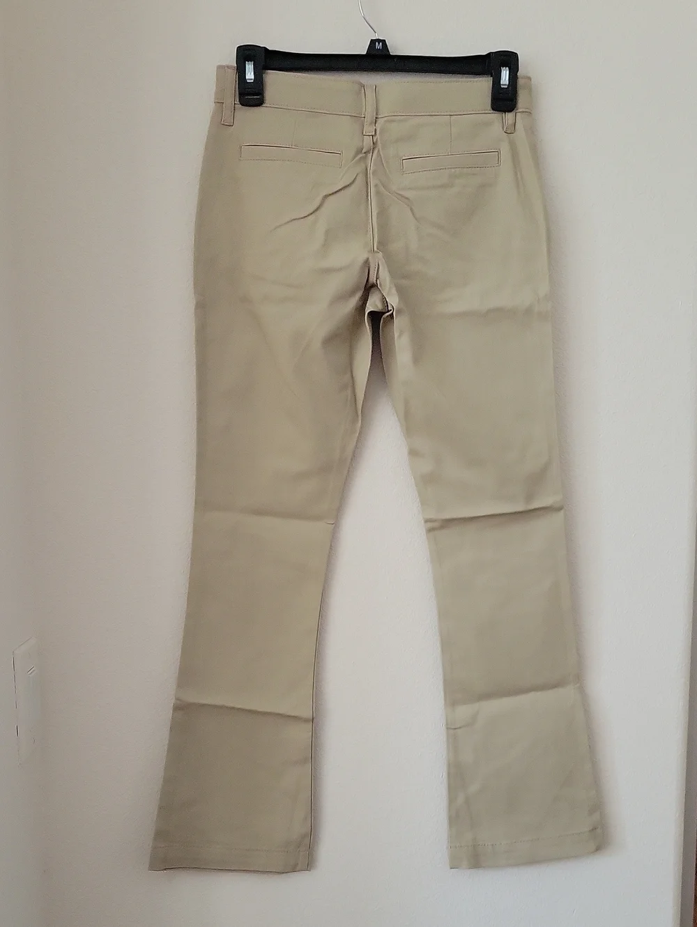Old Navy Girl's Boot Cut School Uniform Pants, Khaki, 12, NWT